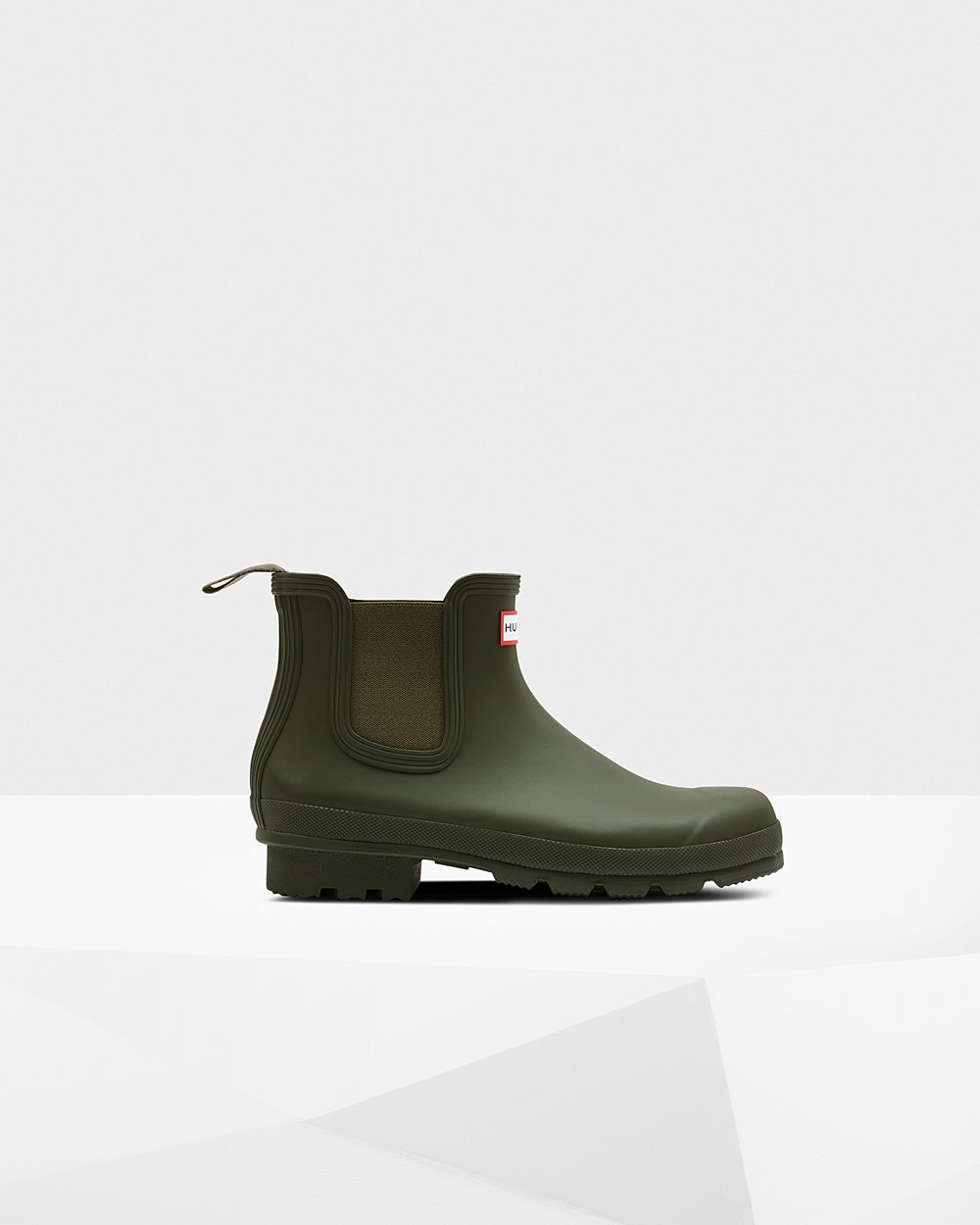 Botas Chelsea Hunter Hombre Verde Oscuro Oliva Original 172365-NGD
